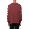 Jersey de cuello redondo con estampado de rayas Off-White para hombre, temporada otoño-invierno 2022, color rojo