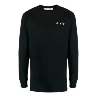 Jersey de cuello redondo con estampado del logotipo de la temporada primavera-verano 2021, versión en negro Jersey de cuello redondo con estampado del logotipo de la temporada primavera-verano 2021, versión en negro