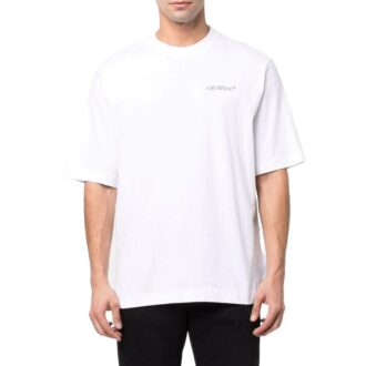 Jersey de cuello redondo con estampado SS22, pantalones cortos, versión estándar, blanco