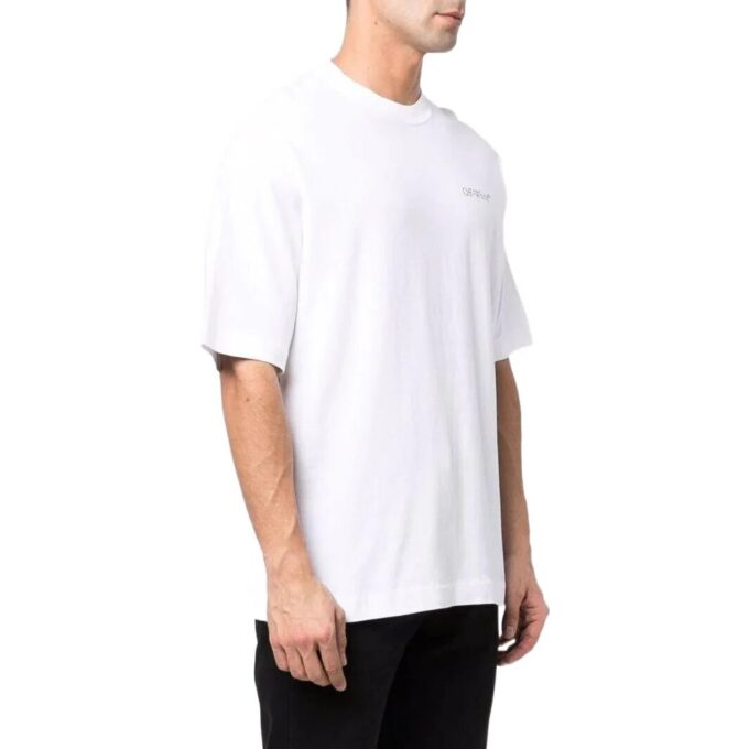 Jersey de cuello redondo con estampado SS22, pantalones cortos, versión estándar, blanco