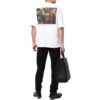 Jersey de cuello redondo con estampado SS22, pantalones cortos, versión estándar, blanco
