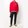 Jersey de cuello redondo con flecha pintada Off-White para hombre, rojo