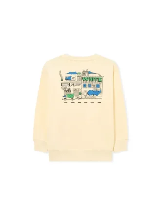 Jersey de cuello redondo con grafitis