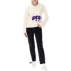 Jersey de cuello redondo con intrincado logotipo de Off-White «Blanco Morado»