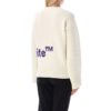 Jersey de cuello redondo con intrincado logotipo de Off-White «Blanco Morado»