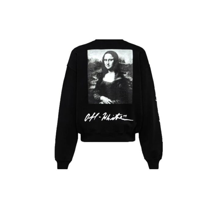 Jersey de cuello redondo con logo Mona Lisa para hombre de la colección SS19