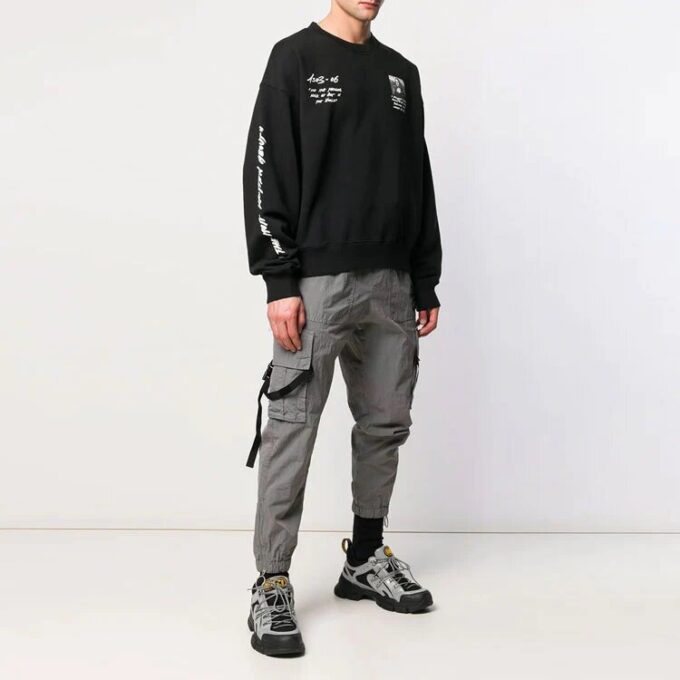 Jersey de cuello redondo con logo Mona Lisa para hombre de la colección SS19