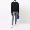 Jersey de cuello redondo con logo Off-White para hombre, colección Otoño-Invierno 2021, negro