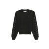 Jersey de cuello redondo de algodón para hombre Off-White, negro