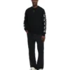 Jersey de cuello redondo Diagonal Arrow Fuzzy