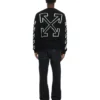 Jersey de cuello redondo Diagonal Arrow Fuzzy