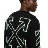 Jersey de cuello redondo Diagonal Arrow Fuzzy