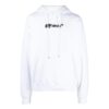 Jersey de cuello redondo Off-White para hombre con letras en el pecho, versión básica, blanco