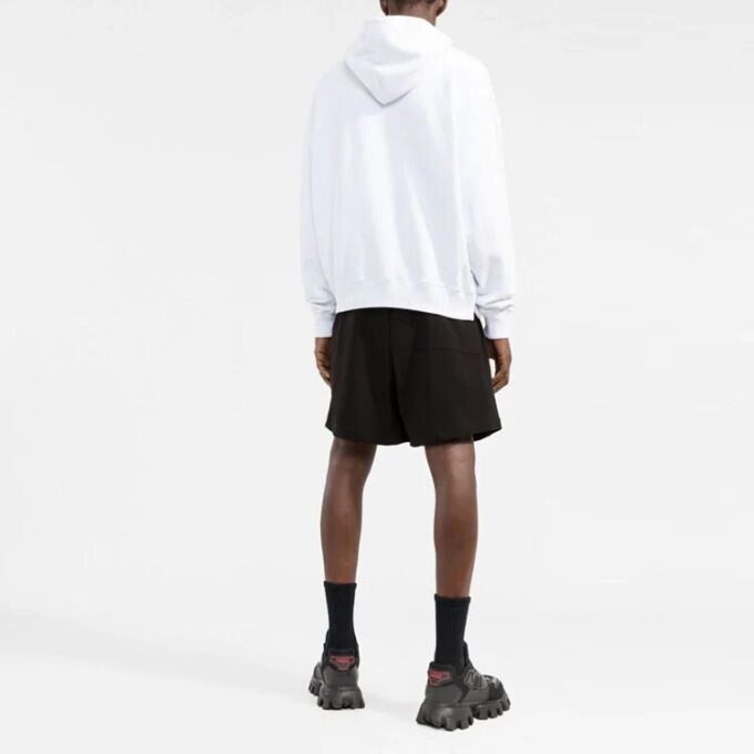 Jersey de cuello redondo Off-White para hombre con letras en el pecho, versión básica, blanco