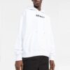 Jersey de cuello redondo Off-White para hombre con letras en el pecho, versión básica, blanco