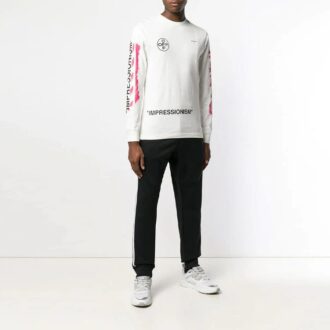 Jersey de cuello redondo para hombre Impressionism Arrows Sketch de la colección SS19