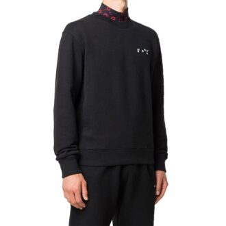 Jersey de cuello redondo y corte ajustado con logotipo para hombre