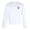 Jersey de cuello redondo y manga larga holgado con estampado de flechas Off-White para hombre FW21, color blanco