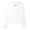 Jersey de cuello redondo y manga larga para hombre Off-White, blanco