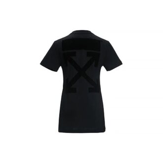 Jersey de cuello redondo y pantalones cortos Off-White, color negro