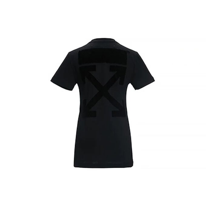 Jersey de cuello redondo y pantalones cortos Off-White, color negro
