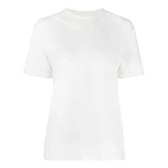 Jersey de cuello redondo y pantalones cortos Off-White SS21, color liso, versión estándar, blanco