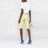 Jersey de cuello redondo y pantalones cortos Off-White SS21, color liso, versión estándar, blanco