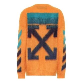 Jersey de flechas degradadas para hombre, naranja