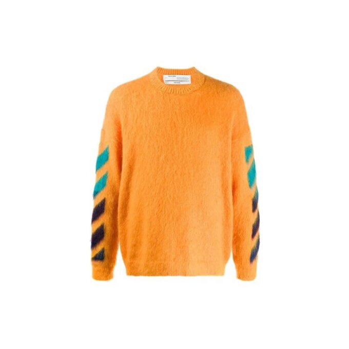 Jersey de flechas degradadas para hombre, naranja