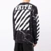 Jersey de hombre con estampado de mármol, negro