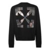 Jersey de hombre con estampado de ángeles Caravaggio FW20, negro