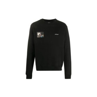 Jersey de hombre con estampado de ángeles Caravaggio FW20, negro