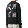 Jersey de hombre con estampado de ángeles Caravaggio FW20, negro