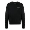 Jersey de hombre con logo y rayas diagonales, negro