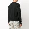 Jersey de hombre con logo y rayas diagonales, negro