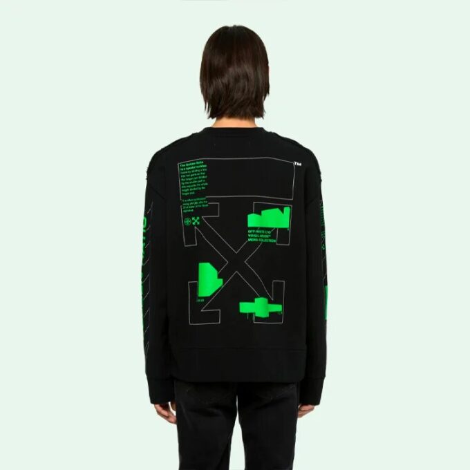 Jersey de hombre con logotipo y dibujo de flechas fluorescentes Arrows