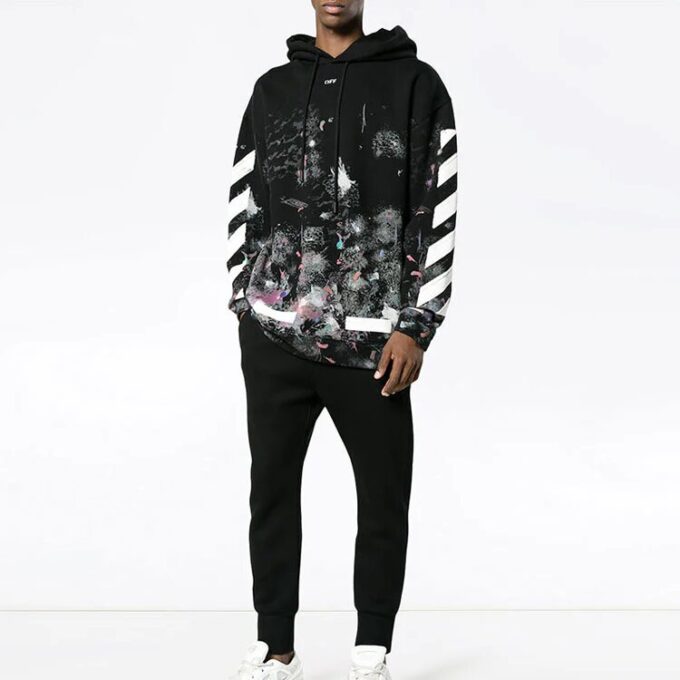 Jersey de hombre con logotipo y rayas diagonales