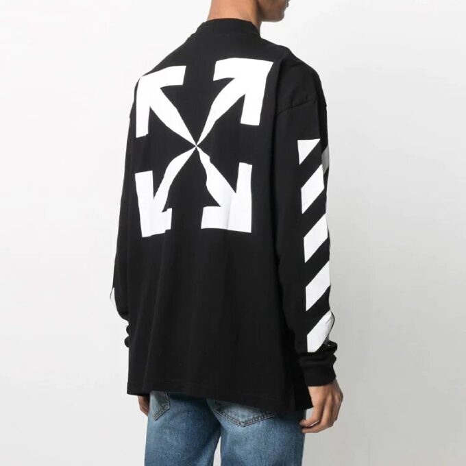 Jersey de hombre Off-White SS21 con estampado de la Mona Lisa, negro