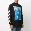 Jersey de hombre Off-White SS21 con estampado de la Mona Lisa, negro