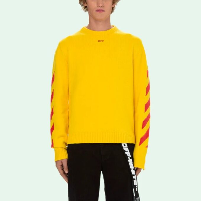 Jersey de hombre SS21, corte ajustado, amarillo