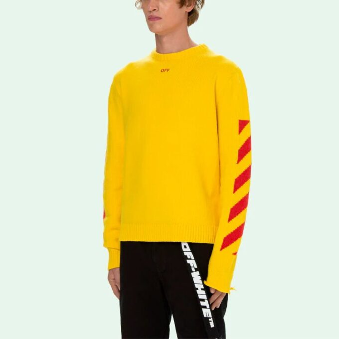 Jersey de hombre SS21, corte ajustado, amarillo