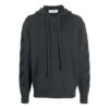 Jersey de lana con capucha y logo intarsia de Off-White para hombre, colección FW21, color liso, versión gris