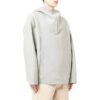 Jersey de lana con capucha y media cremallera Off-White para hombre FW22, color liso, gris