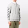 Jersey de lana con capucha y rayas diagonales Off-White para hombre, colección FW21, corte holgado, color gris
