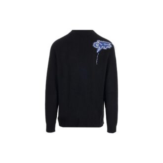 Jersey de lana con intarsia de flechas Arrows