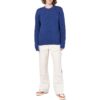 Jersey de lana de cuello redondo y manga larga con patrón geométrico en intarsia de Off-White para hombre, colección Otoño-Invierno 2022, color azul
