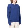 Jersey de lana de cuello redondo y manga larga con patrón geométrico en intarsia de Off-White para hombre, colección Otoño-Invierno 2022, color azul