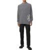 Jersey de lana de cuello redondo y manga larga Off-White para hombre FW22, color gris
