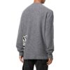 Jersey de lana de cuello redondo y manga larga Off-White para hombre FW22, color gris