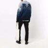 Jersey de lana de cuello redondo y manga larga para hombre Off-White, de corte holgado y efecto degradado, azul
